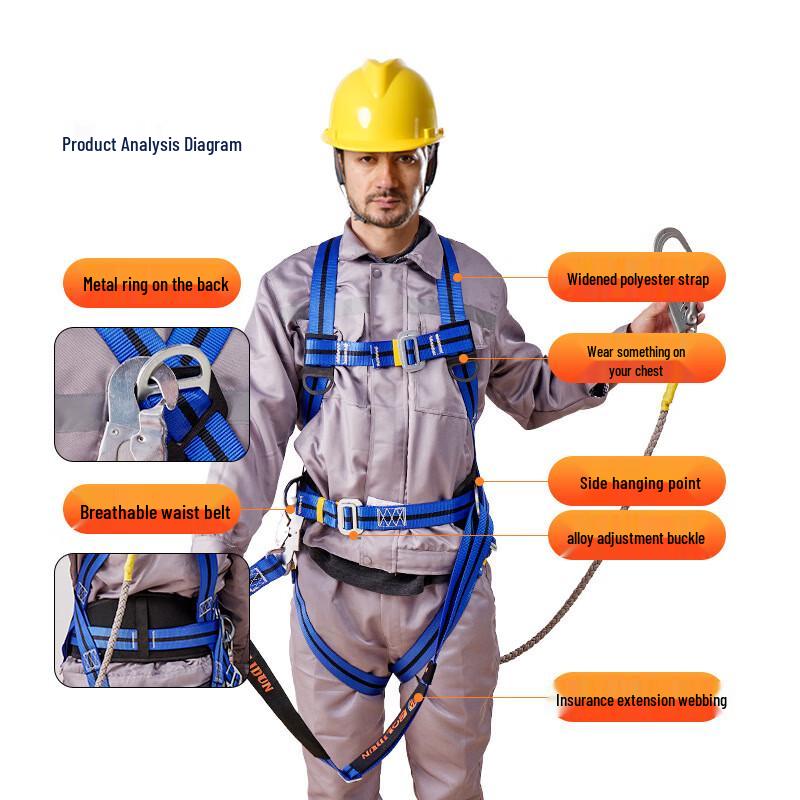 Professional Full-Body Electrician Safety Harness