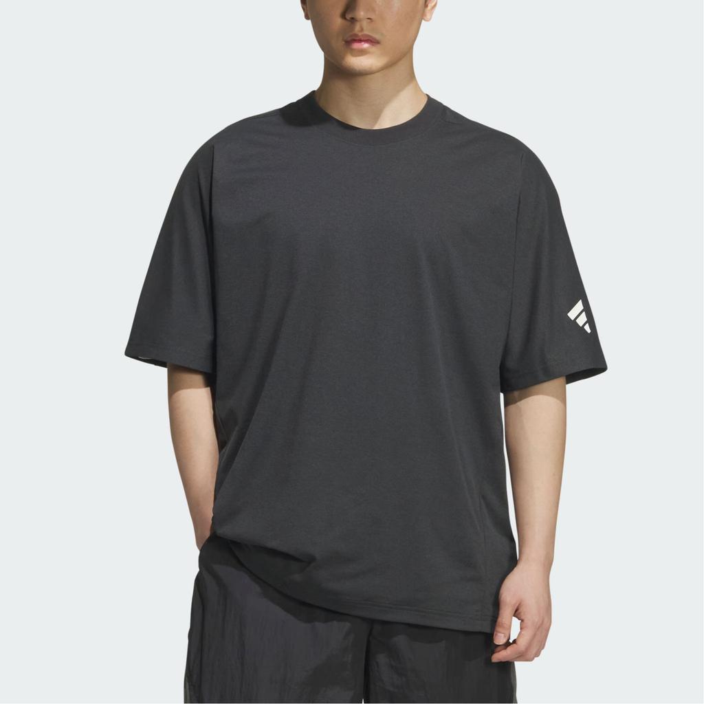Adidas Climacool FOS Short Sleeve Cool Dry Round Neck Sports Casual T-Shirt Men Tops Carbon-Black KE9588