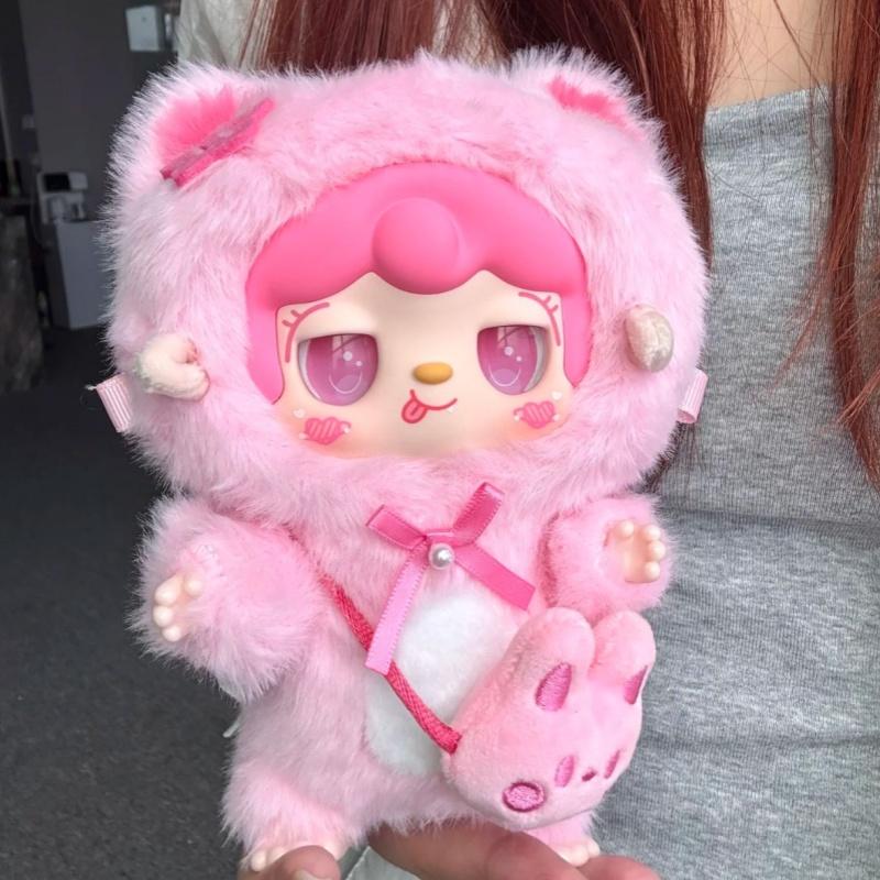 Echte Yooki 2.0 Vinylpuppe Geschenk Kätzchen Kindergarten-Serie Puppen Tasche Anhänger Überraschung Mädchen Geschenk