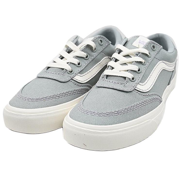 Vans Brooklyn Ls Trendy Versatile Low-Top Skate Shoes Women sneaker Gray VN000D7UTTN