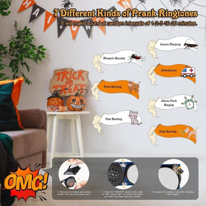 Annoy Prank Sound Maker Cricket Chirp Beep Noise Maker Invisible Sound Gadge Practical Joke Prank Toy for Office Home