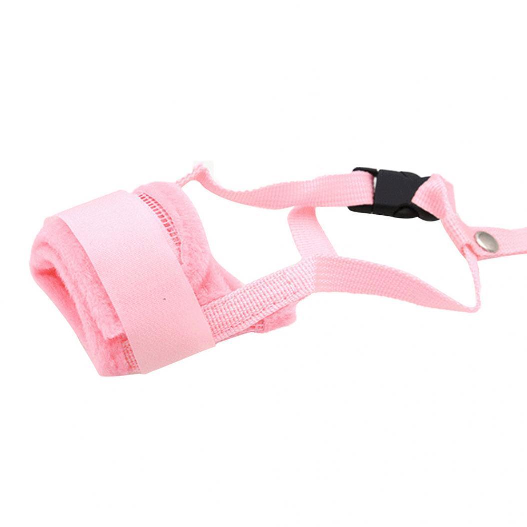 

Регульований захисний чохол для цуценя чистого кольору, м’який собачий намордник проти кусання S