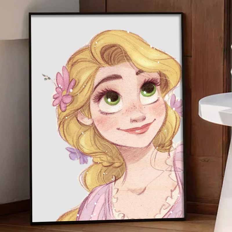 Disney Diamond Painting 5D DIY Rapunzel Diamond Painting Art Diamond Painting Kit Adult/Beginner Gift Idea Creative Home Decor