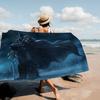 W-World Of W-Warcraft Beach Towel Cartoon Cute Summer Kids Large Bath Pool Beach Towel Microfiber Absorbent For Swimming Travel