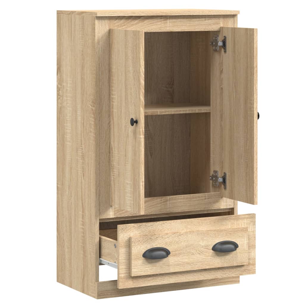 Vidaxl Kredens, Dąb Sonoma, 60X35,5X103,5 Cm, Materiał Drewnopochodny