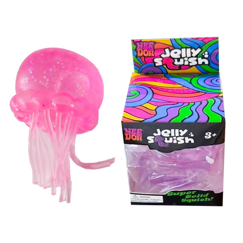 Squishies Jellyfish Squish Toy Fidget Toy, Water Sensory Soft Jelly Squeeze Stress Relief Fidget Toy