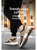 Men's Versatile Leather Sports Shoes - Autumn/Winter, Wear-Resistant, Shock-Absorbing, Large Sizes