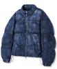 Trillion Denim Washed Biker Padded Jacket_Middle Blue
