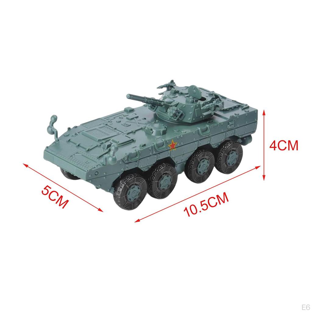 1/72 Armored Tank Model DIY Assembling Puzzles Building Kits for Gift Collection Table