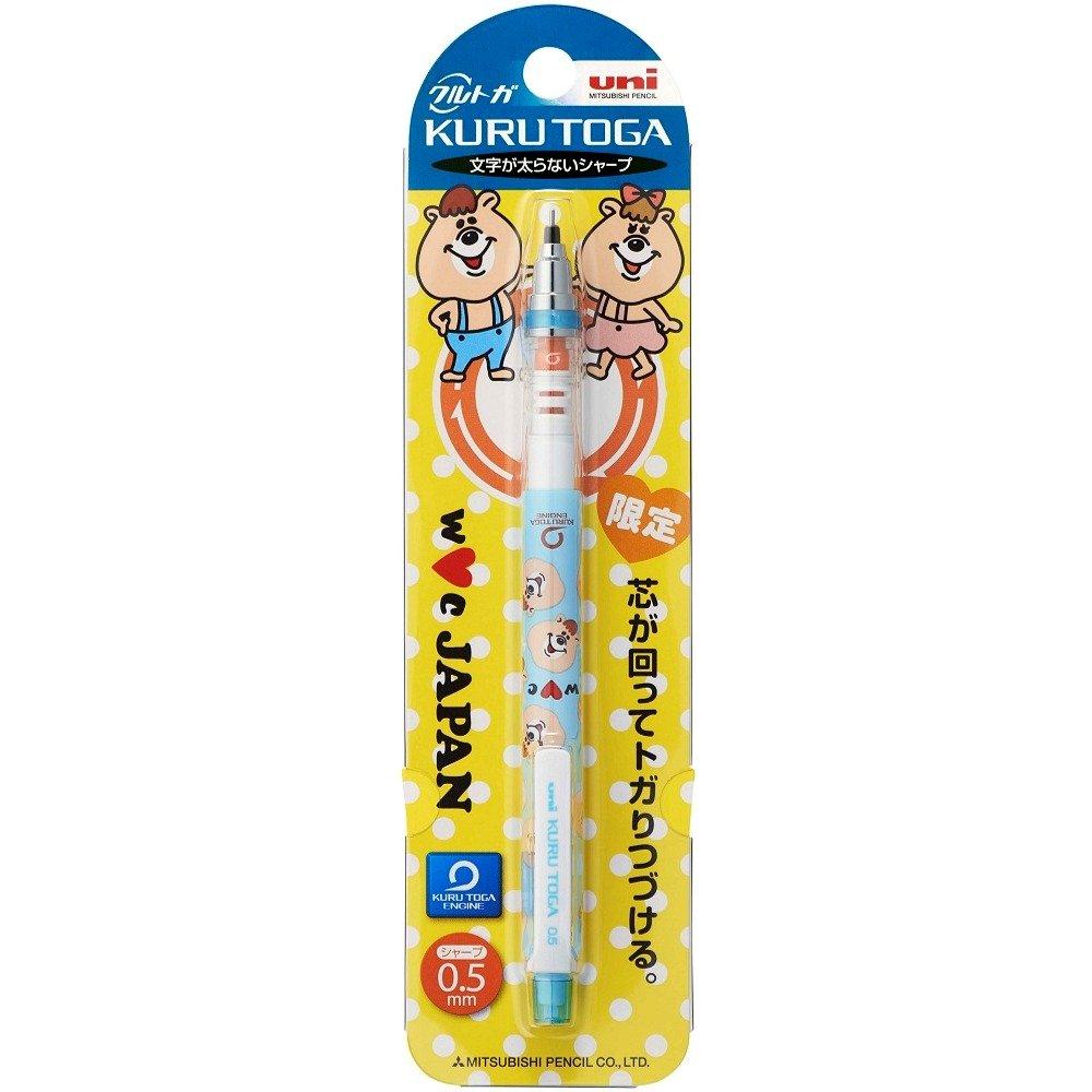 Mitsubishi Pencil Kurutoga WC Limited Edition Pattern Kumatan Blue 0.5mm M5650WC1P.KB