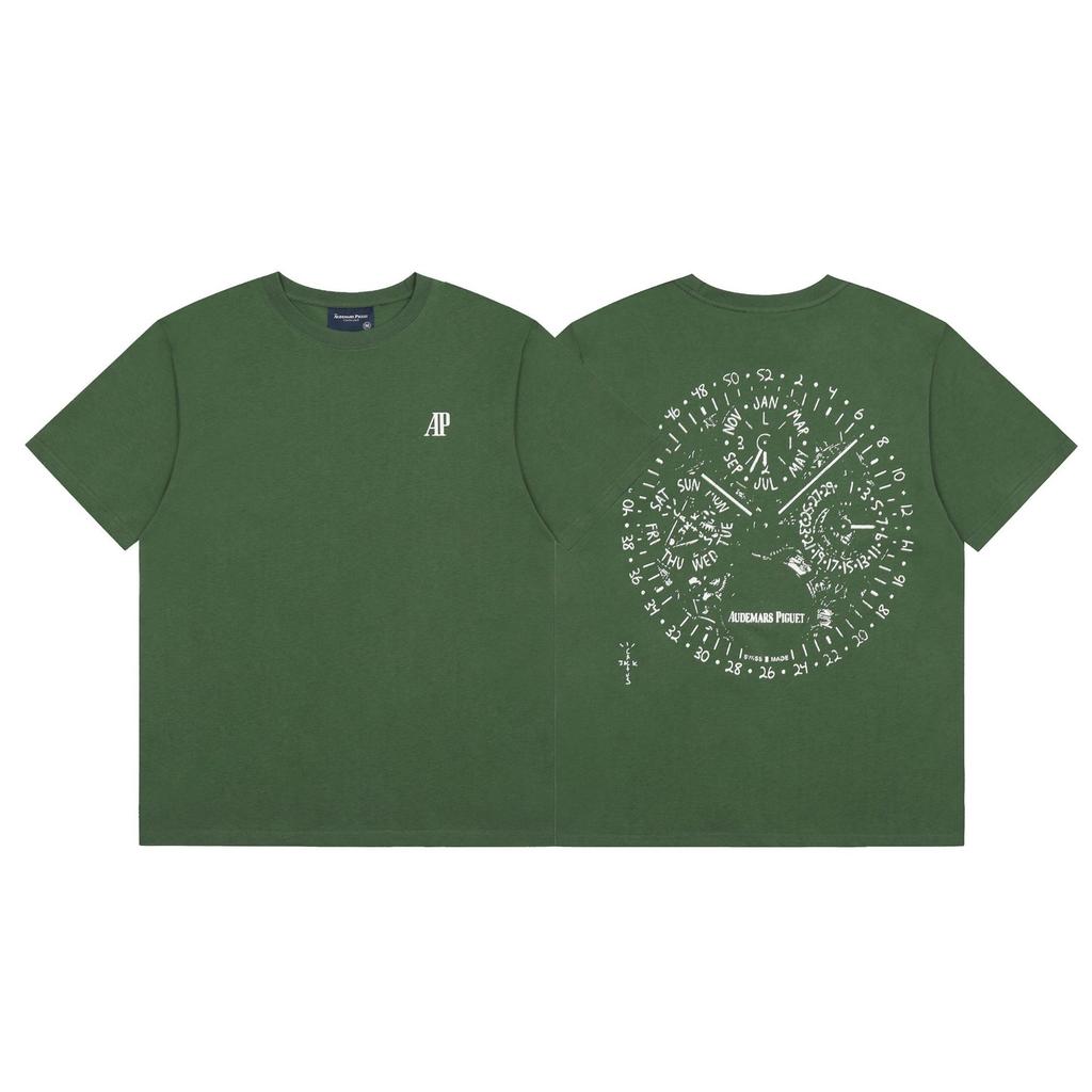 24S grenzüberschreitende Trendmarke Travis Scott Utopia Joint-Album geometrisches Graffiti kurzärmeliges T-Shirt Herren und Damen halblang