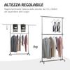 Robuster Kleiderbügel Kleiderstange Hängende Ausstellungsstand-Regal mit Rädern Verstellbar
