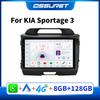 8G+128G AI Voice 2 Din Android Auto Radio For KIA Sportage 3 2010-2016 2015 Carplay Car Multimedia GPS 2din Intelligent Autoradio SWC BT RDS