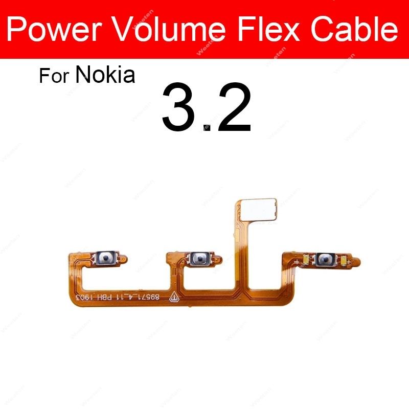 Cavo Flessibile Pulsanti di Accensione Per Nokia 1 2 2.1 3 3.1 3.2 4.2 5 5.1 X2 X3 X5 XL Plus Cavo Flessibile Tasti Volume Parti di Ricambio Tasti Laterali
