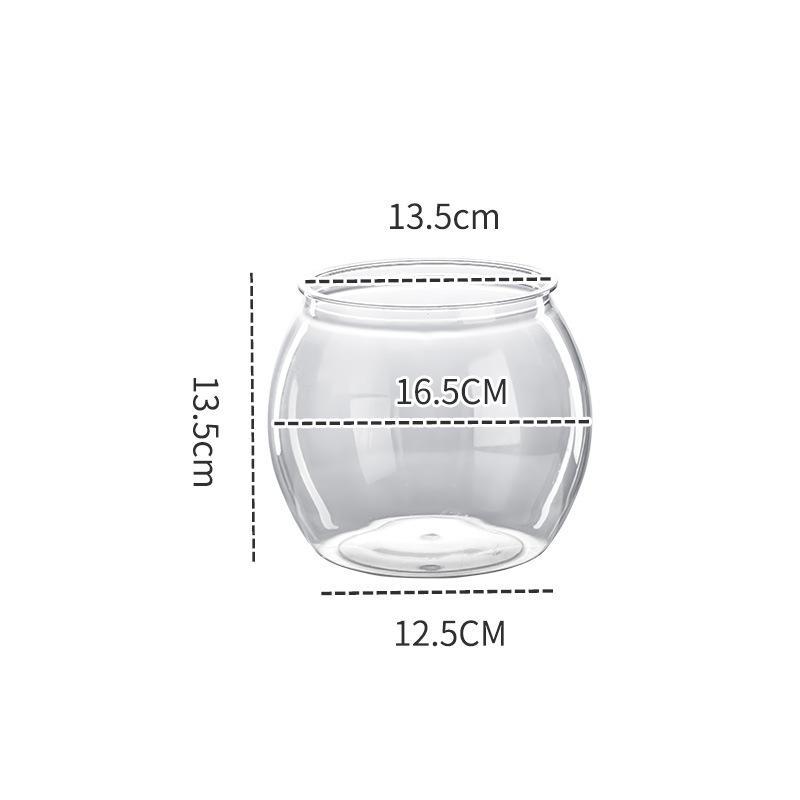 Bolas de Peces de Plástico Redondas Transparentes Bol para Peces Dorados Acuario Maceta Hidropónica Contenedor Floral Para Centro de Mesa Peces Decoración del Hogar