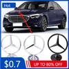 Car Sticker 1Pcs 44mm 3D Zinc Alloy Car Front Hood Emblem Bonnet Label Badge for Mercedes Benz W204 W210 W220 W212 C180 C200 Car