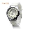 Silicone Jelly Band Flower Dial Sports Style Watch Men Women Quartz Wrist Watch Trinket Accessories
