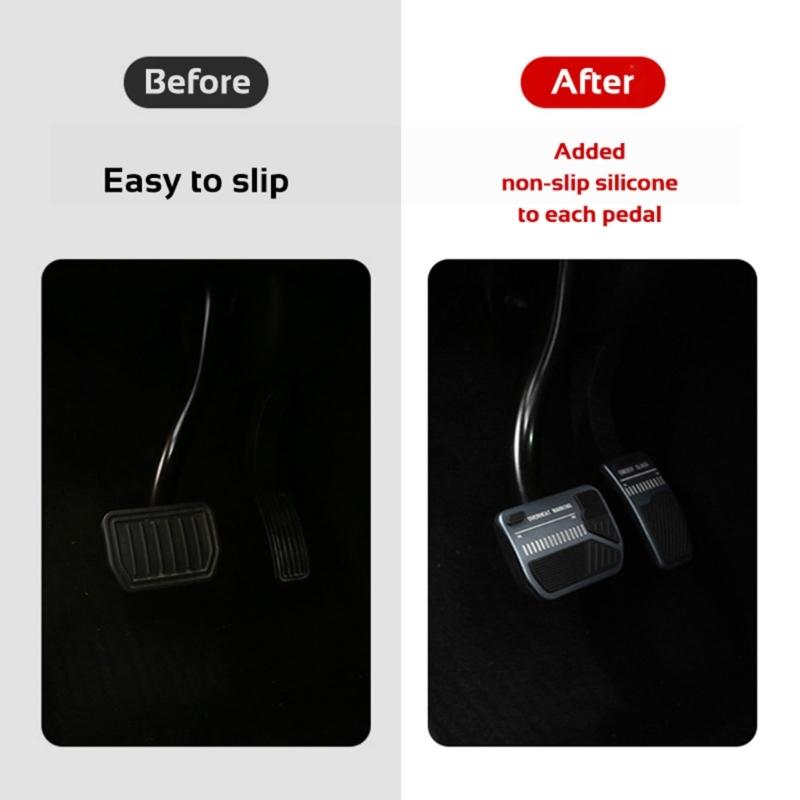 Universal Non-Slip Brake Accelerator Non-slip Foot Rest Pedal Pad Cover Footrest Auto Car Accessories for  Y 2pcs