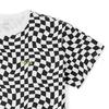 Vans Comfortable Short Sleeve Crew Neck T-Shirt Women Tops Black White Checkerboard VN000GTDCWT