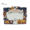 Waterproof Photo Frame Halloween Wooden Frame, Pumpkin Ghost Cat Cutout Picture Holiday Portrait Holder, Double-sided Tabletop Decor for Home
