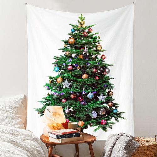 Tapestry Christmas Background Cloth Party Atmosphere Wall Hanging Cloth Bedroom Decoration Christmas Tree Tapestry