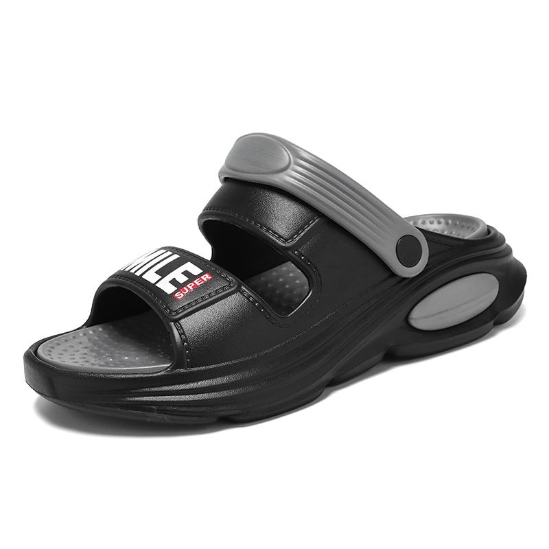 Men Summer Slippers Two Way Beach Sandals Lightweight Thick Sole Casual Outdoor Anti Slip Walking Footwear 26Z03 summer travel 36