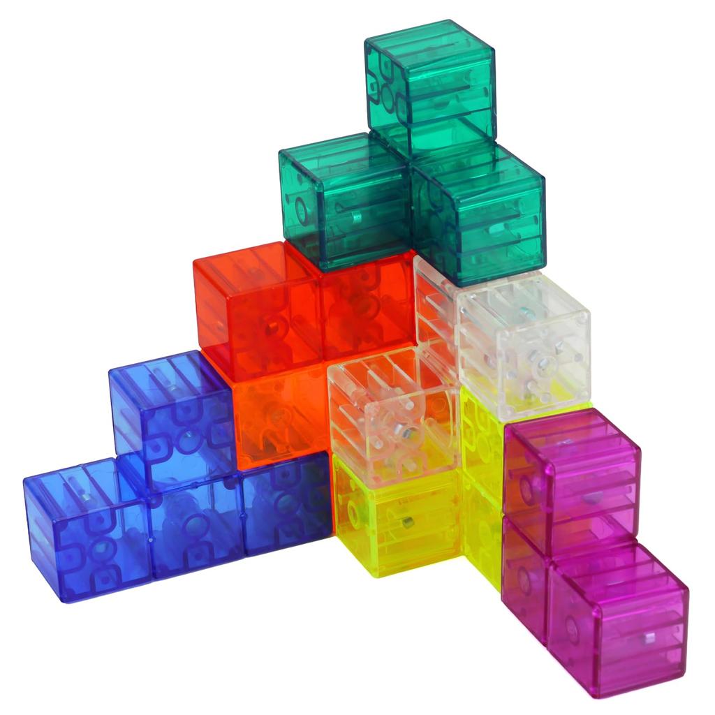 Spin Gear Magnetic Cube - Create Various Shapes with Built-in Magnetic Blocks