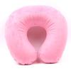 1PC U-shaped Travel Pillow Portable Lazy Inflatable Neck Cervical Support Short Plush Office Sleep Essentials