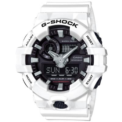 G-Shock Herrenuhr GA-700-7AJF Weiß - Offizielles japanisches Modell