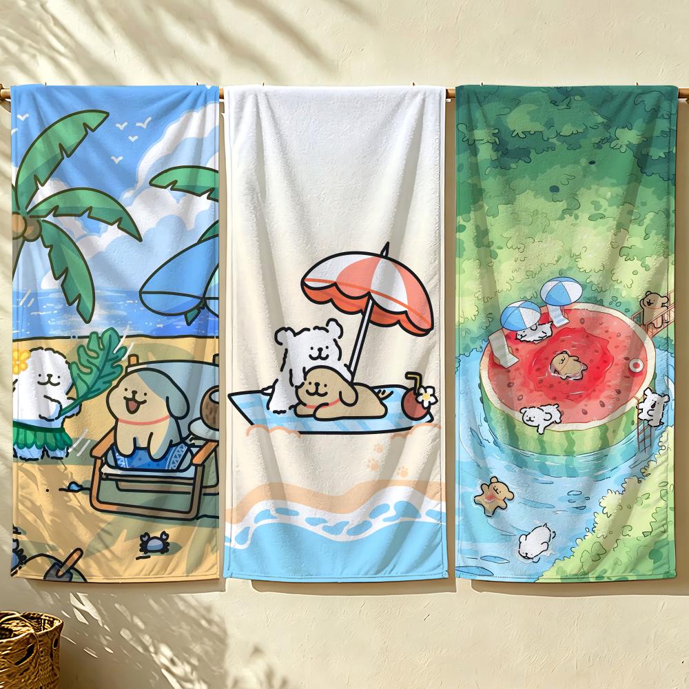 Animal M-Maltese Towel Beach Towel, Quick Drying Absorbent Bath Towel For Swim,Gym,Camping,Outdoor Hot