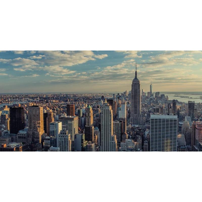 New York City Sunset And Night View Poster Canvas Painting Skline Manhattan Landscape Wall Art Pictures Living Room Home Decor
