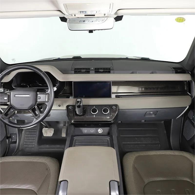 ABS Carbon Fiber For Land Rover Defender 110 2020-2026 Car Interior Modification Protection Cover Decorative Patch Accessories