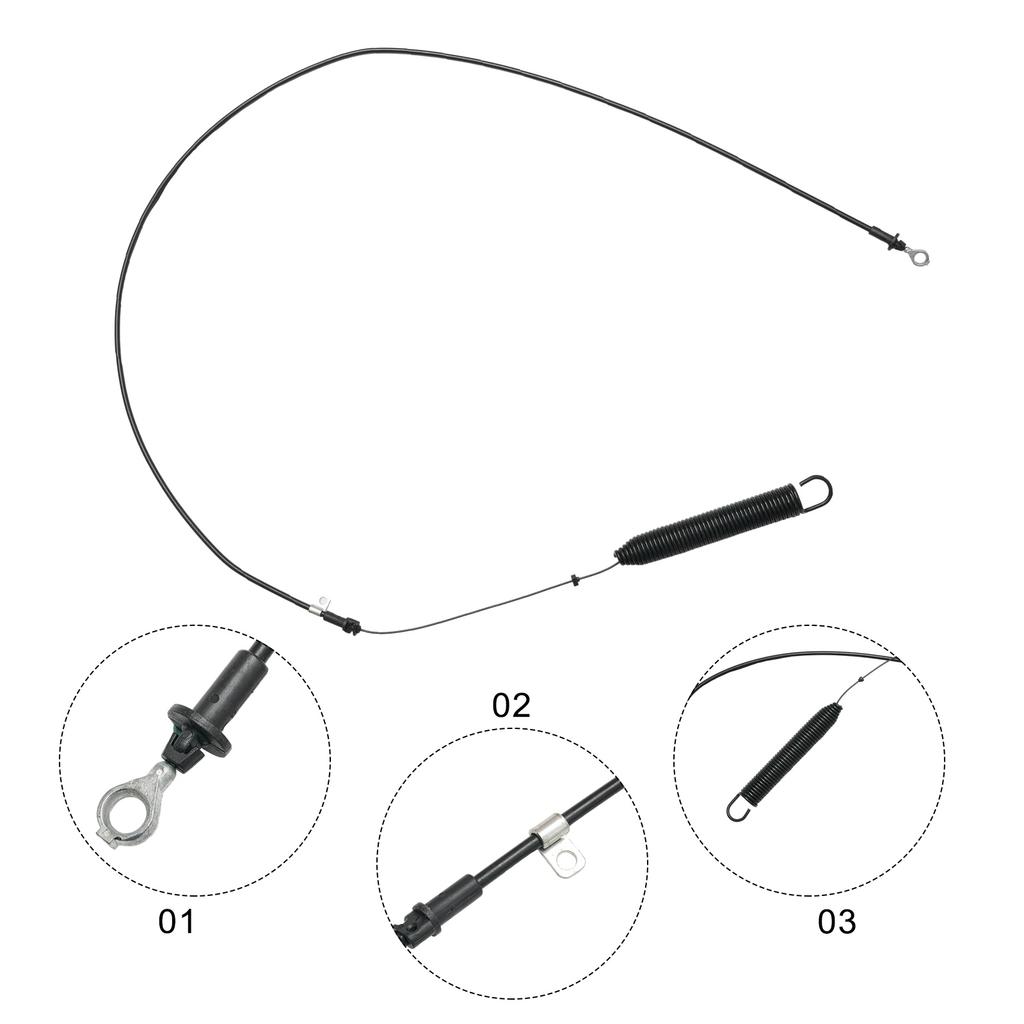 Replacement Lawn Mower Control Cable Compatible with Models E100 E110 E120 E130 L100 L105 L107 Part GY22387 Plastic and Metal