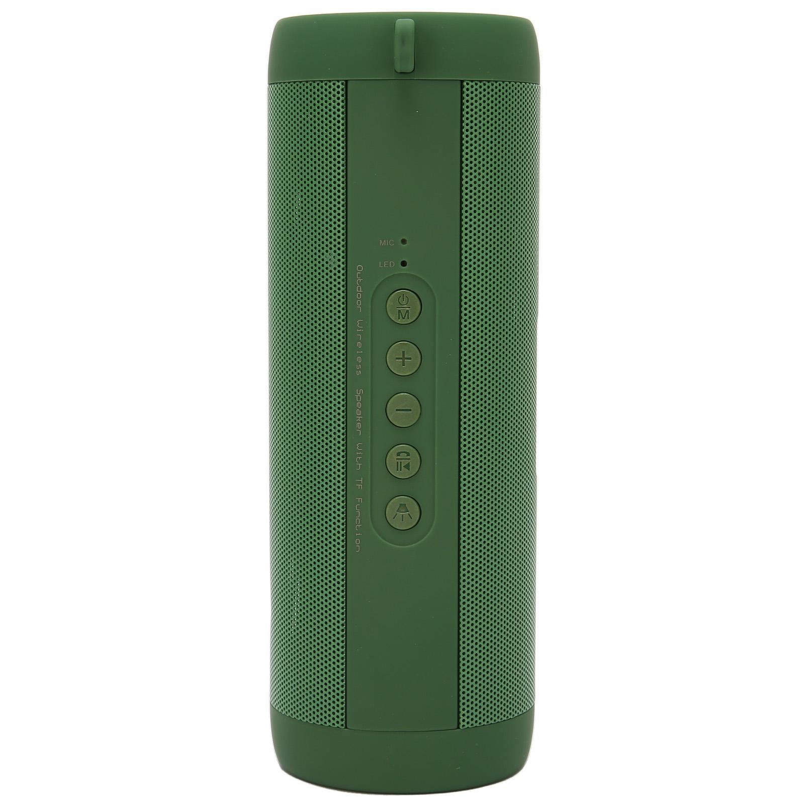 

Bluetooth-динамик со стерео шумоподавлением, водонепроницаемый портативный беспроводной динамик с фонариком для зелёный