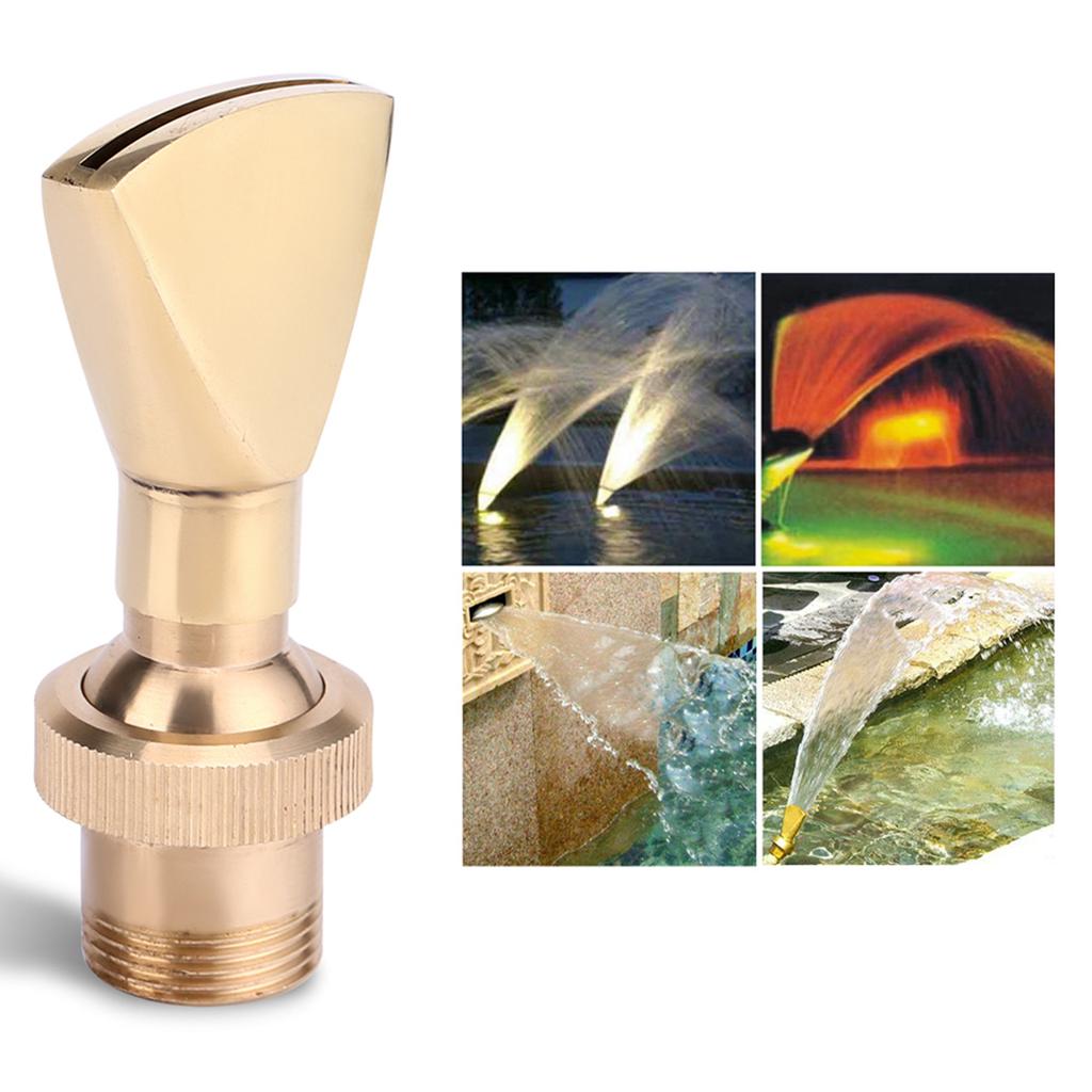 1/2 "DN15 & 3/4" DN20 Fächerförmiger Messing-Brunnendüsen-Sprinkler-Sprühkopf