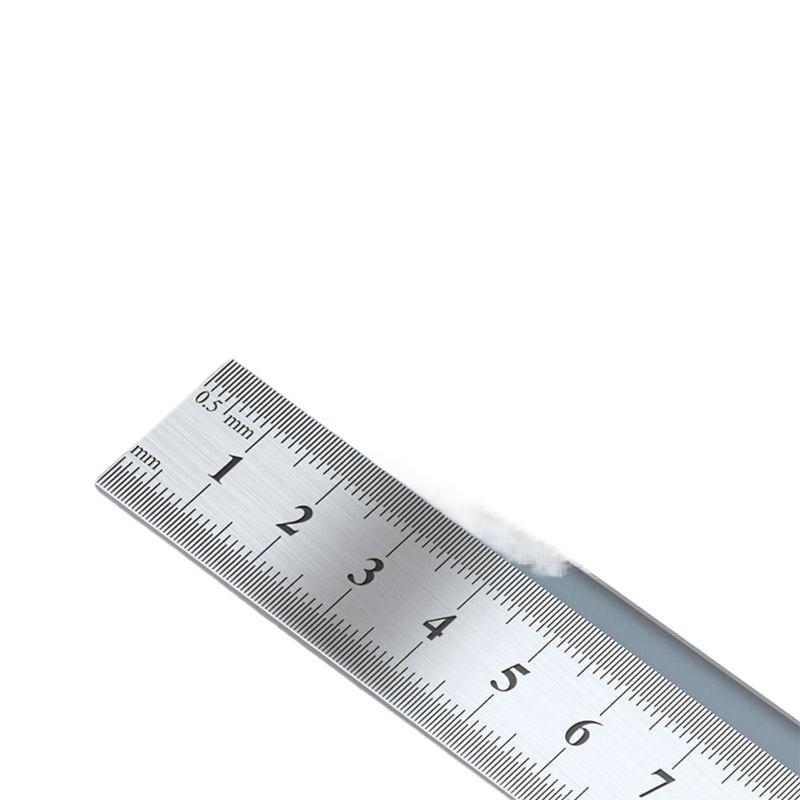 Stainless Steel Ruler - Available in 15/20/30/50cm and 1 Meter, Thickened Plate Straight Scale Ruler