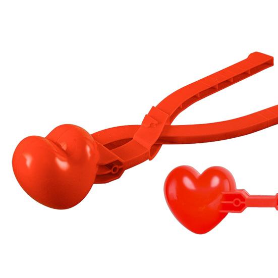 Schneeballmacher Ente Schneemann Herzform Schnee Spielzeug mit ergonomischem Griff Winter Schneeballschlacht Macher Werkzeug Clip