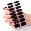 16Tips Semi-Cured Gel Nail Sticker Solid Full Cover Gel Nail Strips UV/LED Lamp Long Lasting Gel Nail Wraps Nail Decor