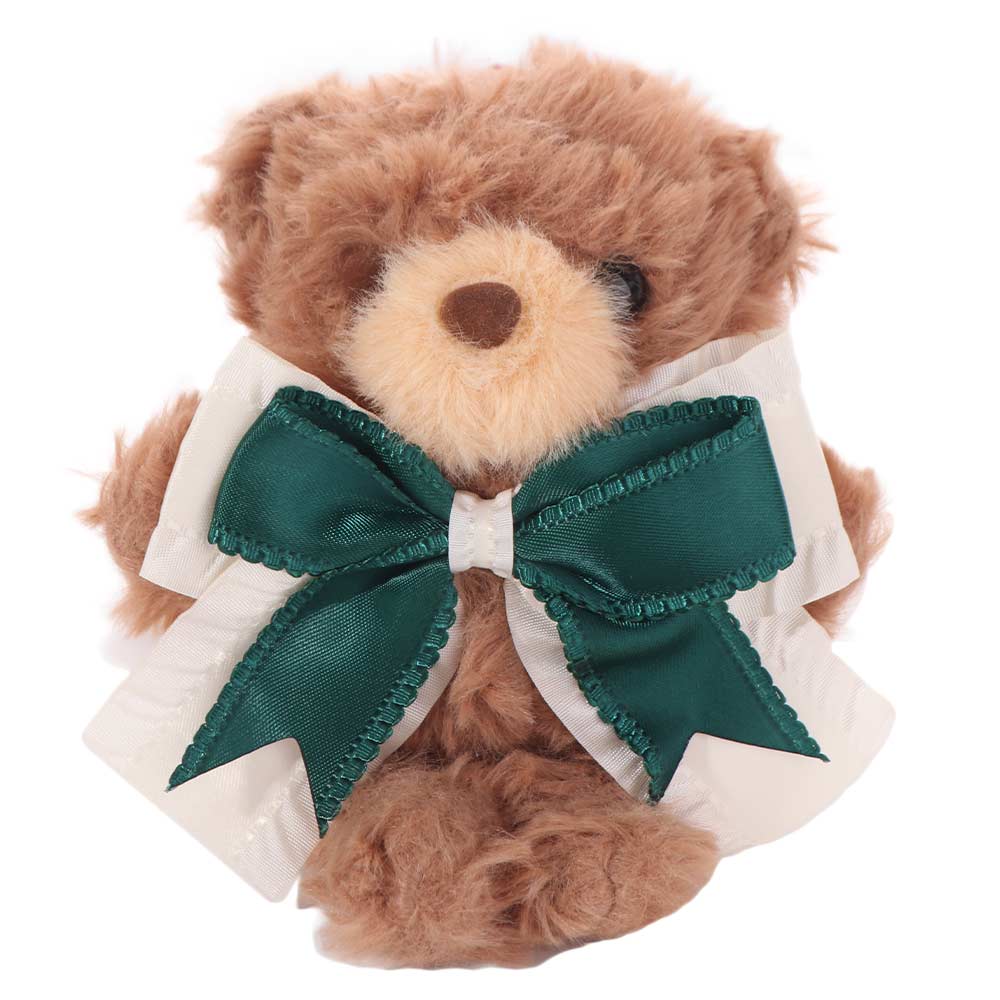 Soft Little Bear Keychain Fluffy Bear Bag Pendant Bowknot Bear Plush Toy Birthday Parties