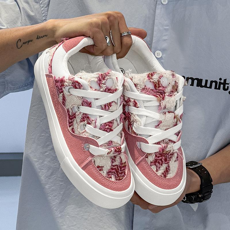 

Новая студенческая пара низкие вулканизированные кеды на платформе женская обувь Guochao нишевая спортивная и повседневная мужская обувь 44