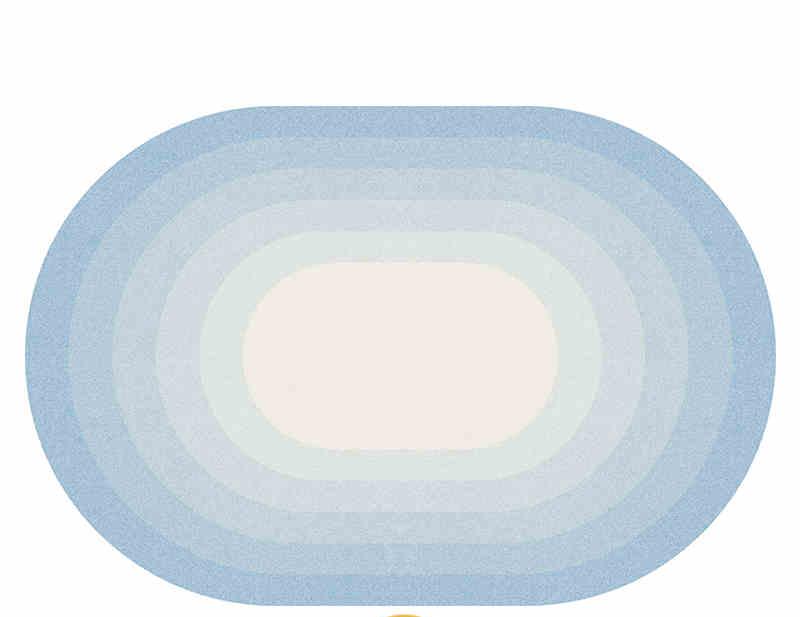 Modern Style Rugs for Bedroom Oval Shape Living Room Decoration Carpet Home Washable Anti-slip Floor Mat Fluffy Soft Bedside Rug