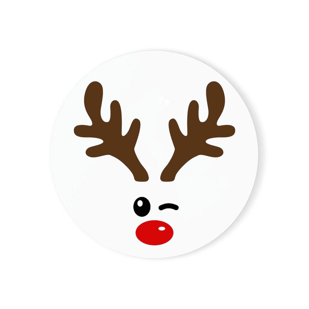 Christmas Coasters with Holder Best Absorbent Coasters Gift Round Cup Mat Housewarming Gifts for Home Kitchen Decorations