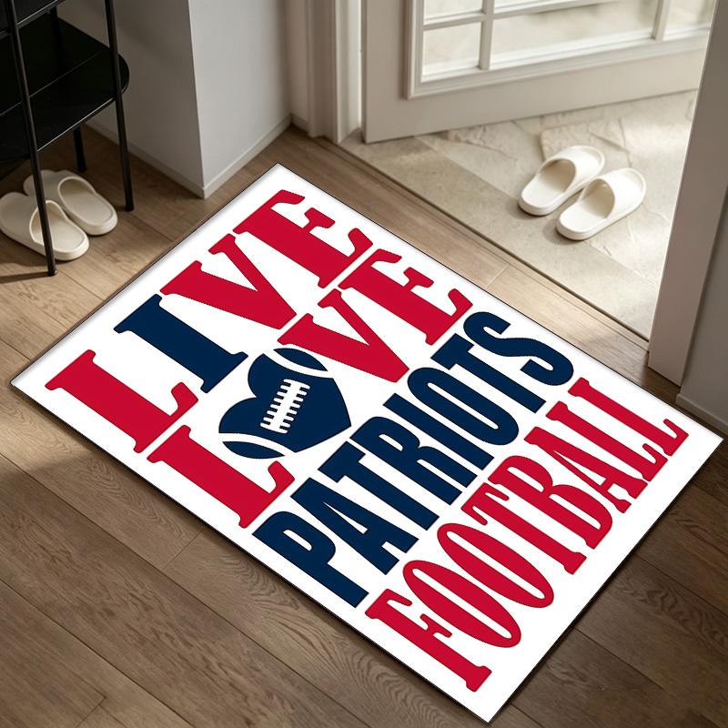 New England Patriots A rug suitable for office chair areas living rooms and computer desks perfect for home offices and an ideal holiday gift