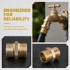 2pcs Hex Shape Brass Pipe Fitting Male Threaded Ends Reducing Male Connector  Irrigation System