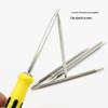 6-in-1 Multi-purpose Magnetic Screwdriver Set with Cross, Flat, Y-Type, Plum Blossom, Hexagonal, and U-Type Bits