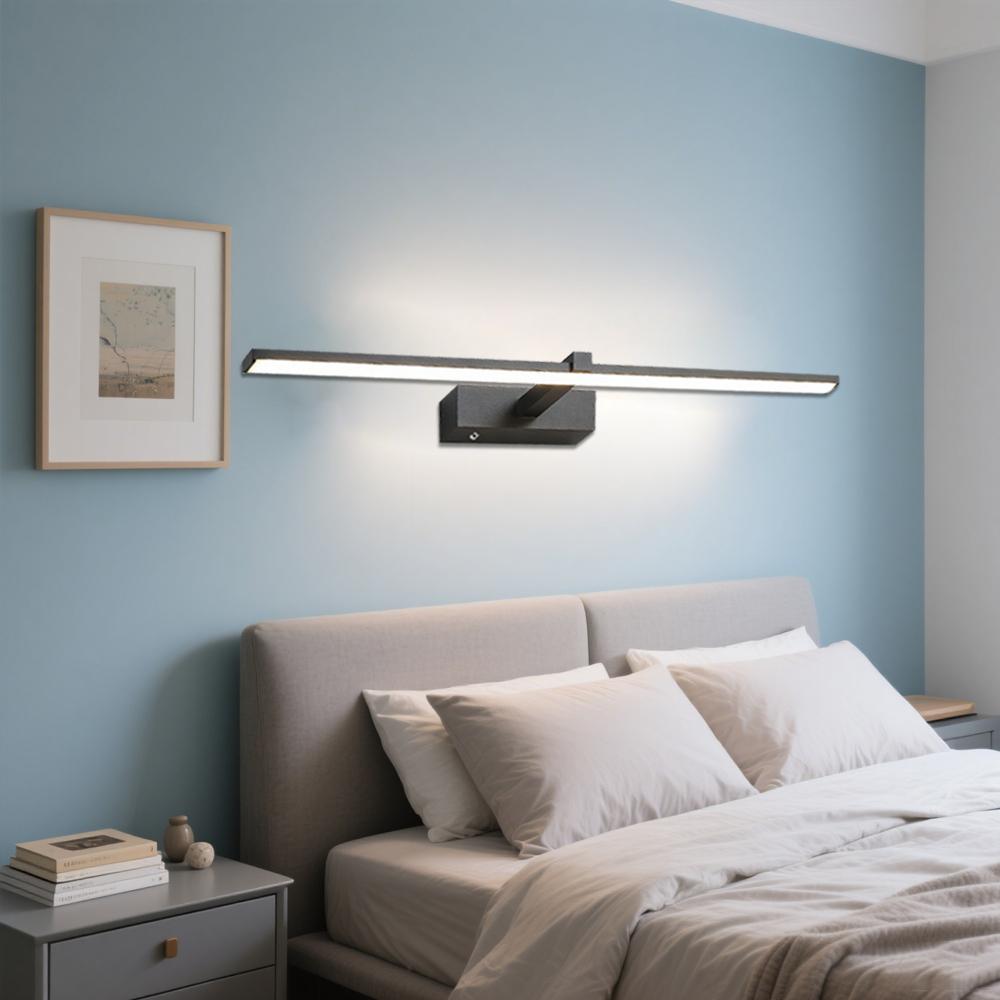 Modern LED Mirror Front Light USB Rechargeable Wiring Free For Bedroom Cloakroom Bathroom Mirror Restroom Indoor Lighting