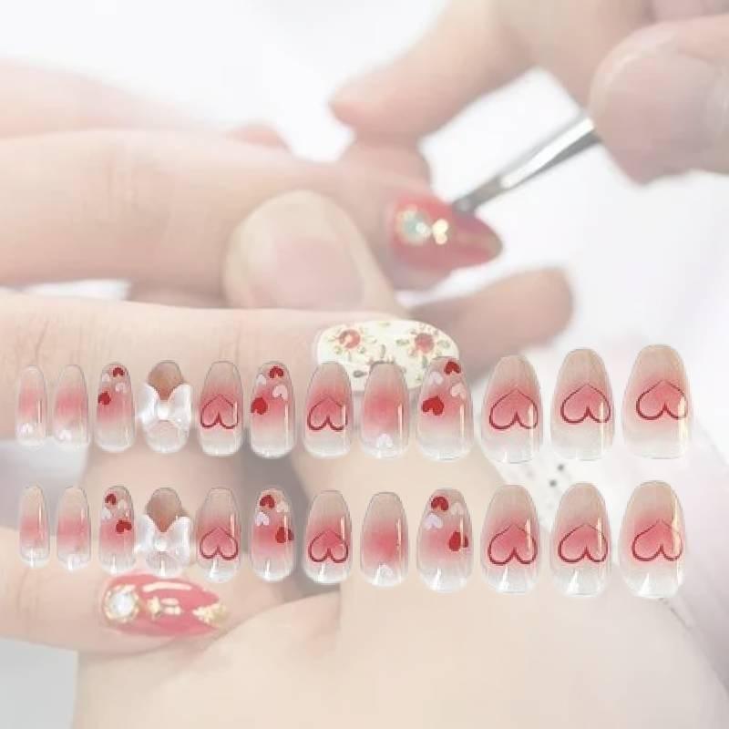 Handmade Wear Nail Fashion Cute Threedimensional Bow Exquisite Nail Patch Style