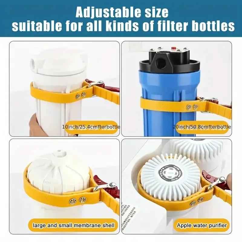Multifunctional Belt Wrench Adjustable Rubber Strap Jar Wrench Tool Opener Wrench Cartridge Pipe Wre Filter Oil Disassembly