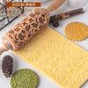 Creative Pattern Embossing Rolling Pins Are for Biscuit Doughers Decorative Printed Sticks Household DIY Baking Tools
