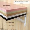 Black & White Clothing Store Stainless Steel Wall-Mounted Display Rack with Side Hooks and Shelving Brackets